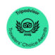 TripAdvisor Choice award in Green